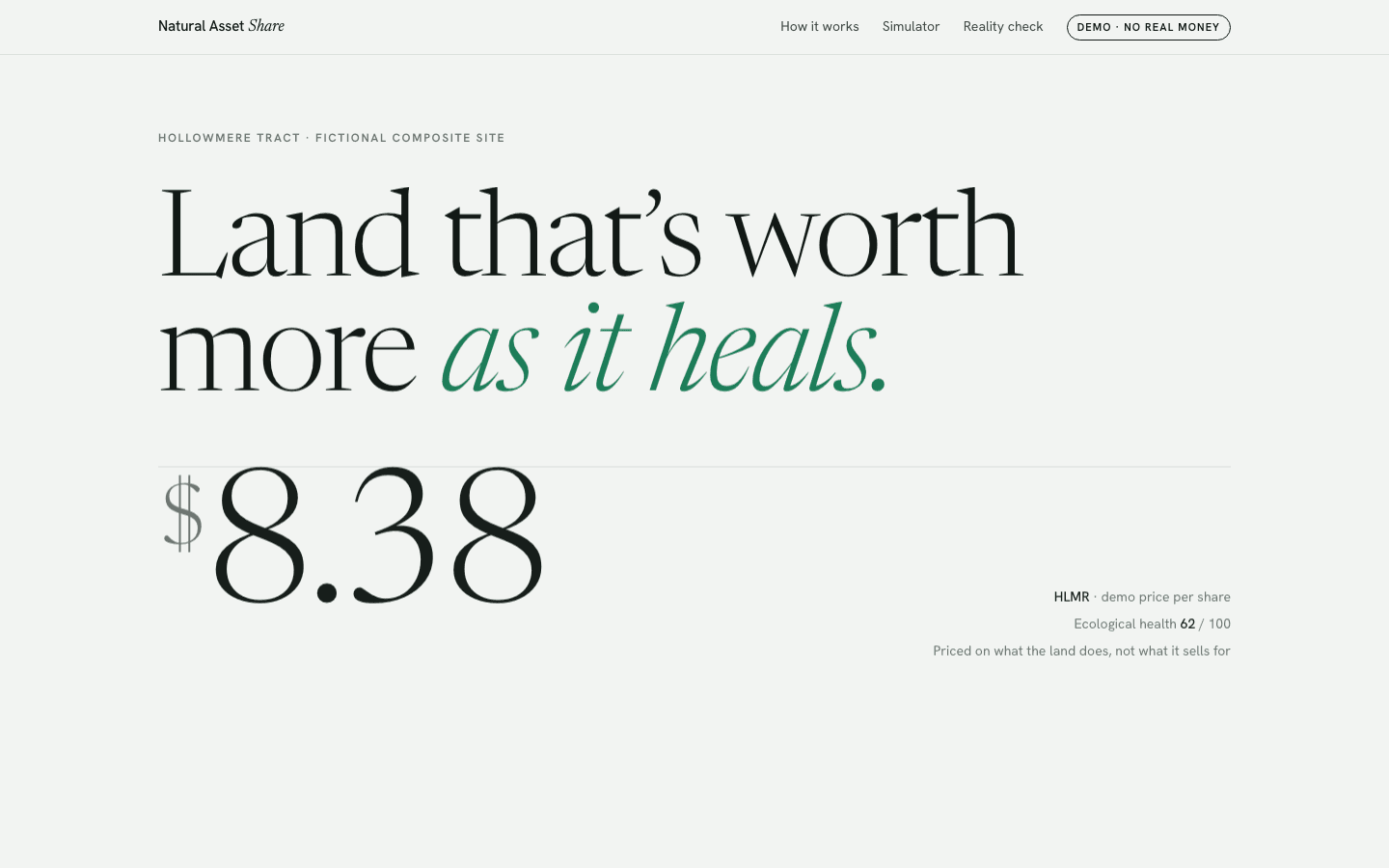 Natural Asset Share screenshot